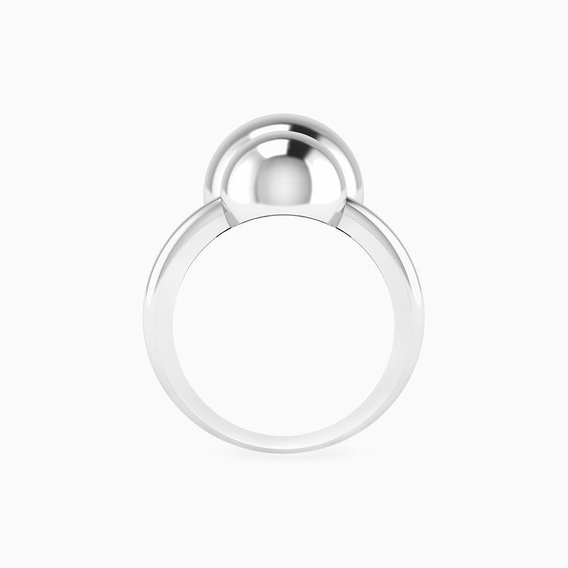 Waves by L'azurde Round Ring In Silver - Image 4